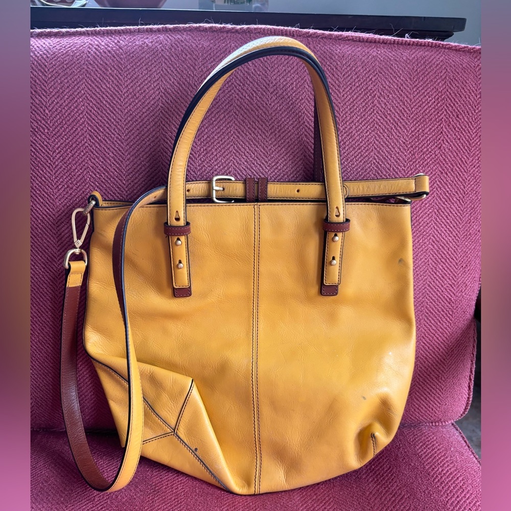 Vera Bradley Small Canyon Leather Tote